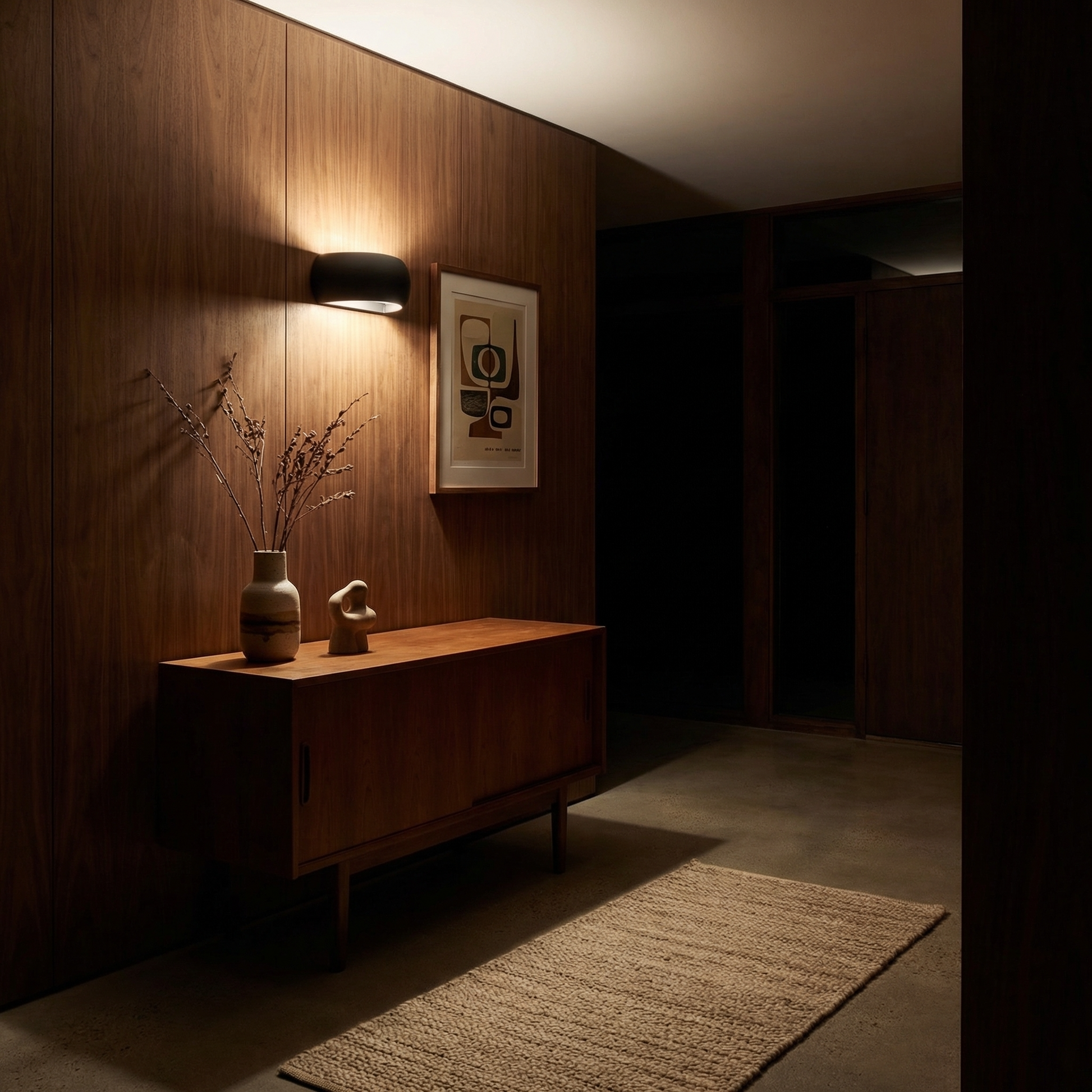 Applique murale céramique noire moderne – modèle Neravos