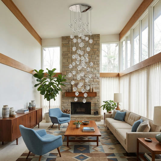 Kroonluchter in Modern Kristal voor Woonkamer – Crysélio