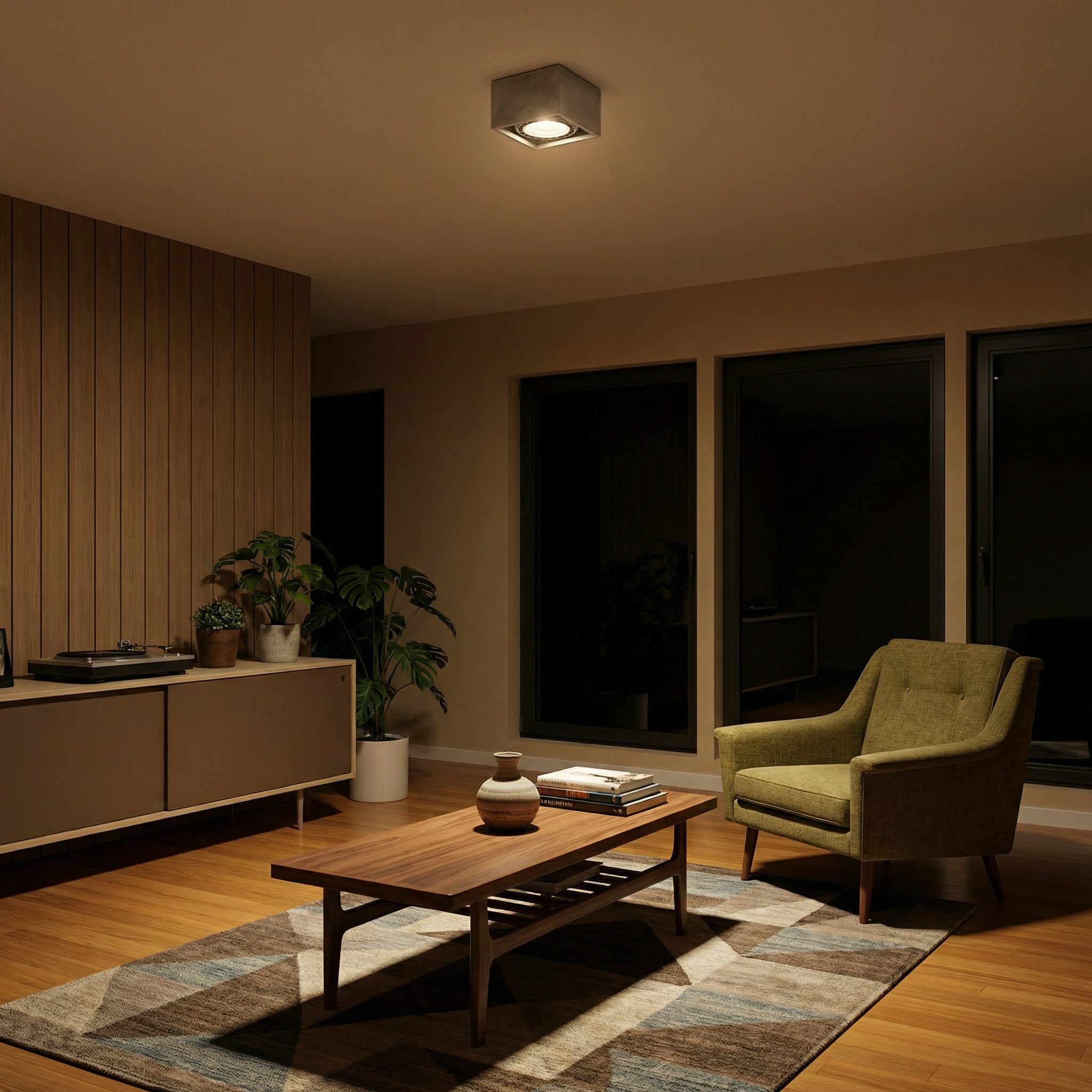 Arkanor Model Ceiling Light Detail View | Luxarmonie