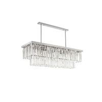 Lustre Plafonnier Cristal Argenté Contemporain – Lixor
