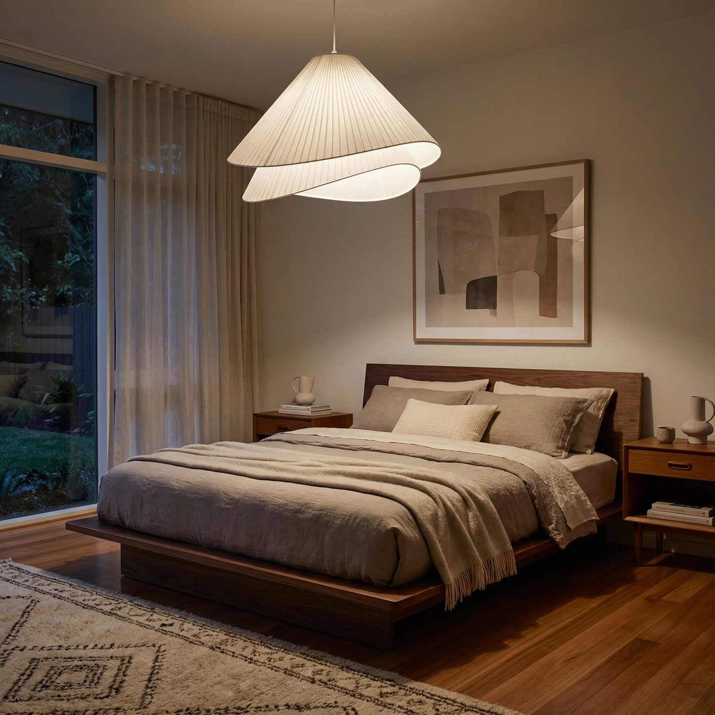 Textiel LED-Hanglamp Actueel Design – Modora