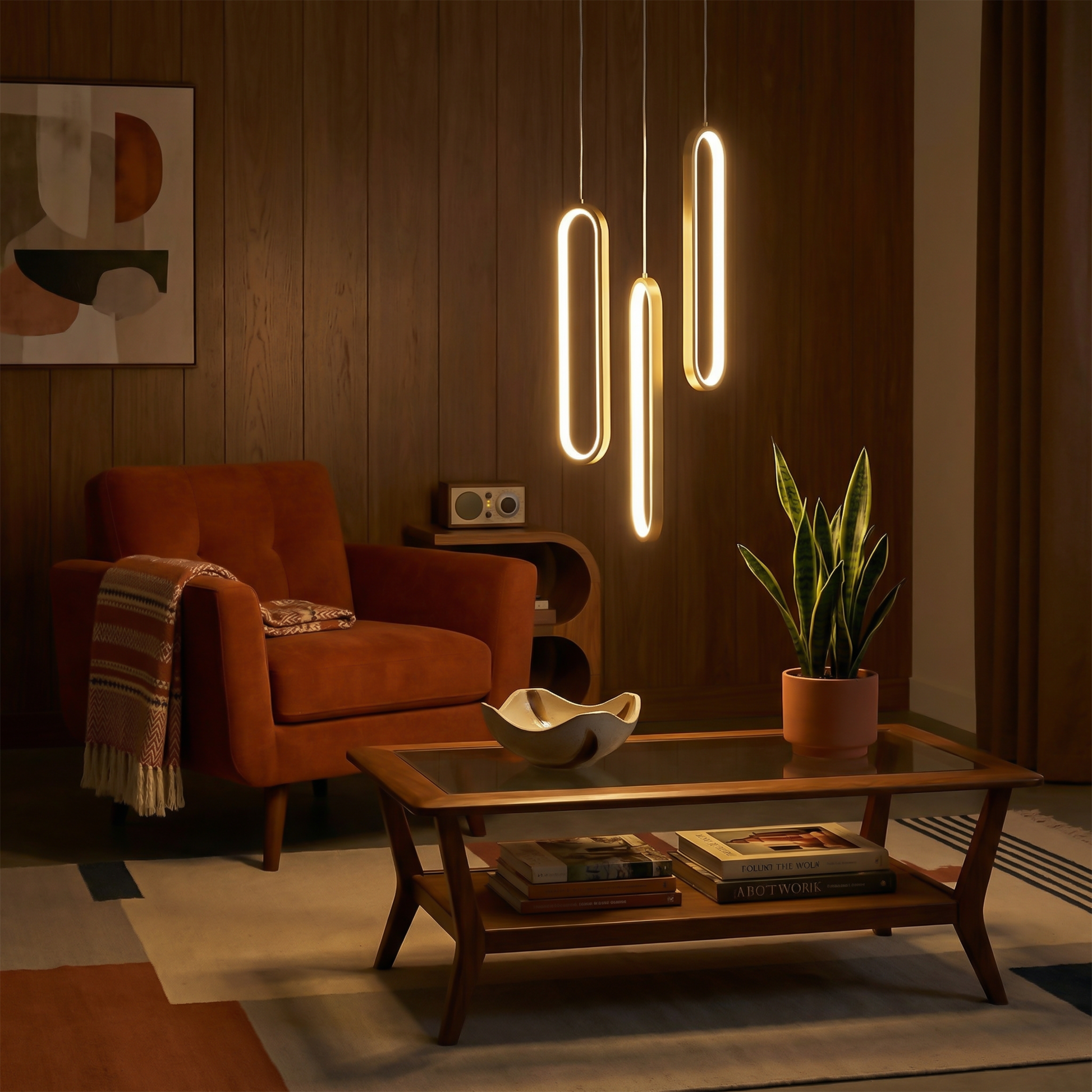 Elegante hanglamp Duo & Solo stijlvolle sfeer – Radiant