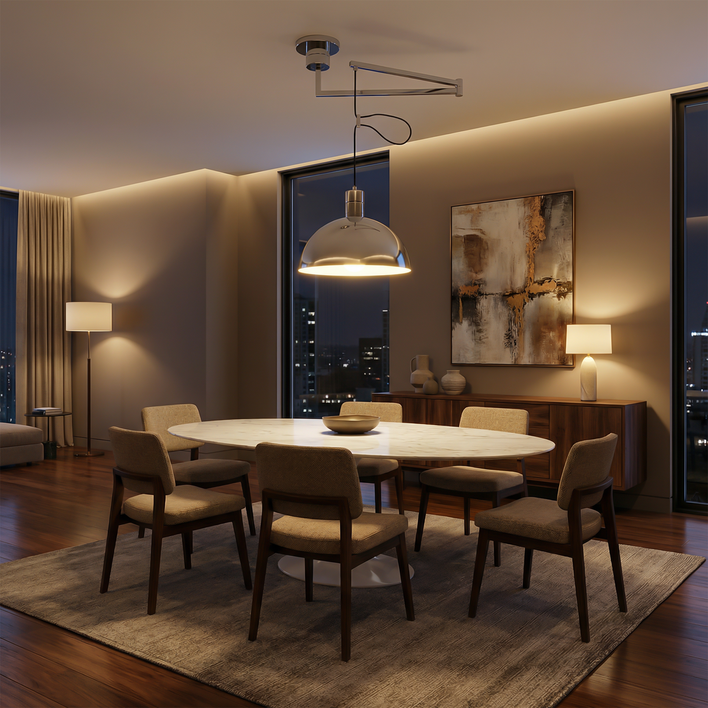 Minimalistische Noordse LED Hanglamp voor Keukens en Werkruimtes – Célinova