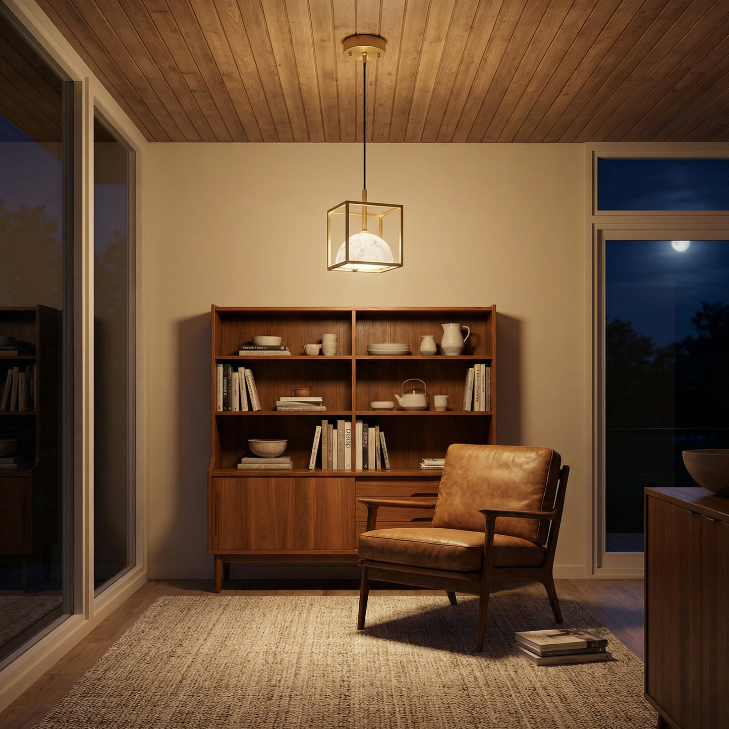 Minimalistische Koperen Hanglamp voor Slaapkamer – Arionelle