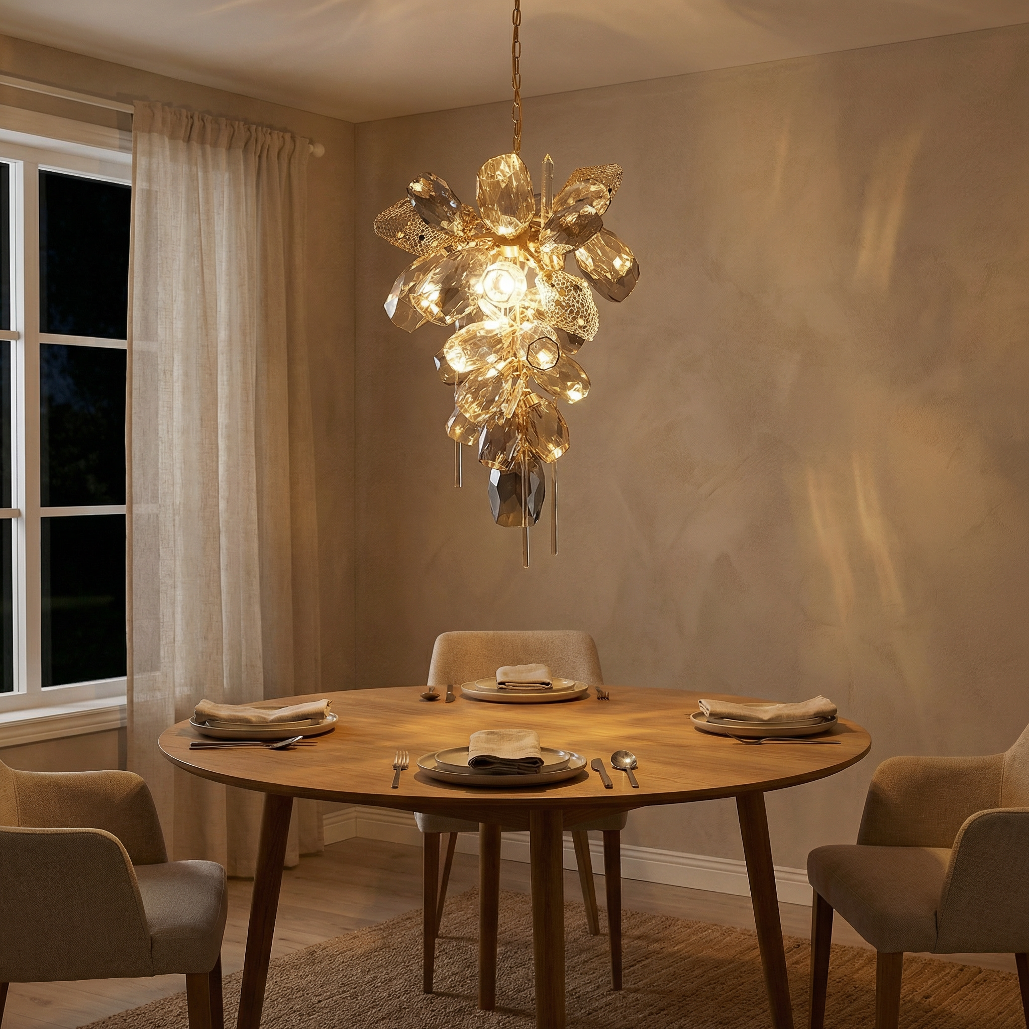 Modern glazen hanglamp voor woonkamer – Celestine