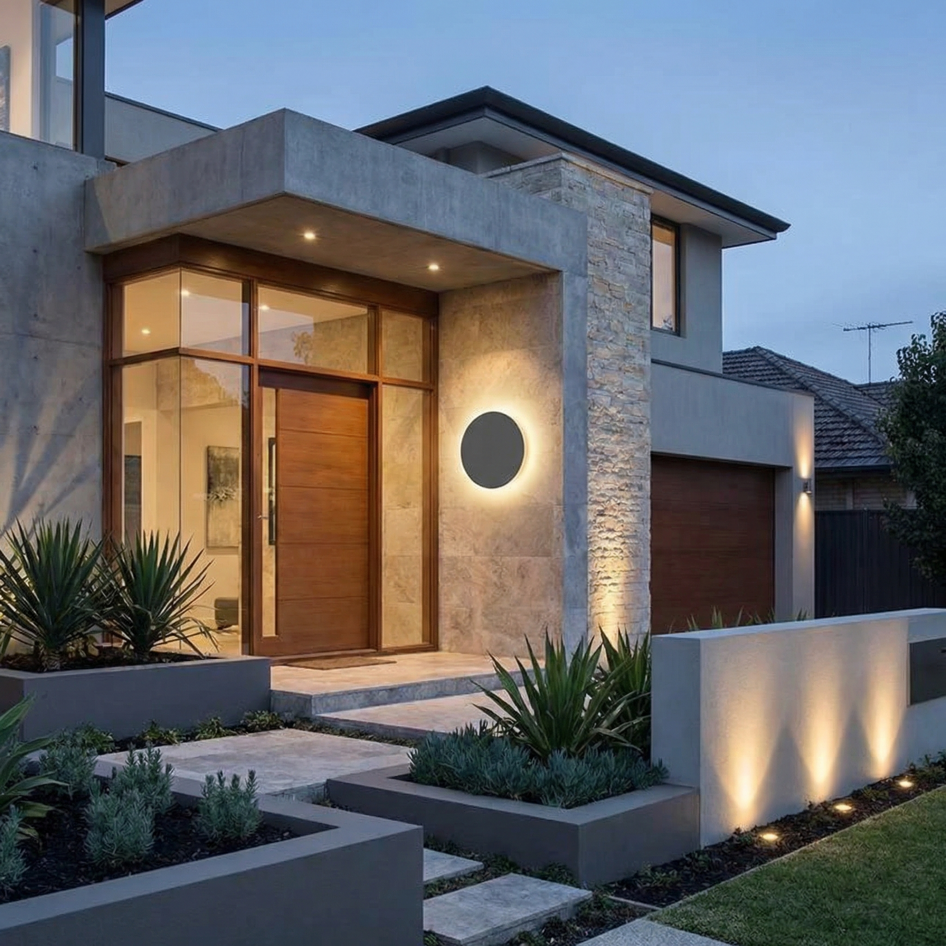 Applique Extérieure Minimaliste Étanche Design Moderne – Néptia