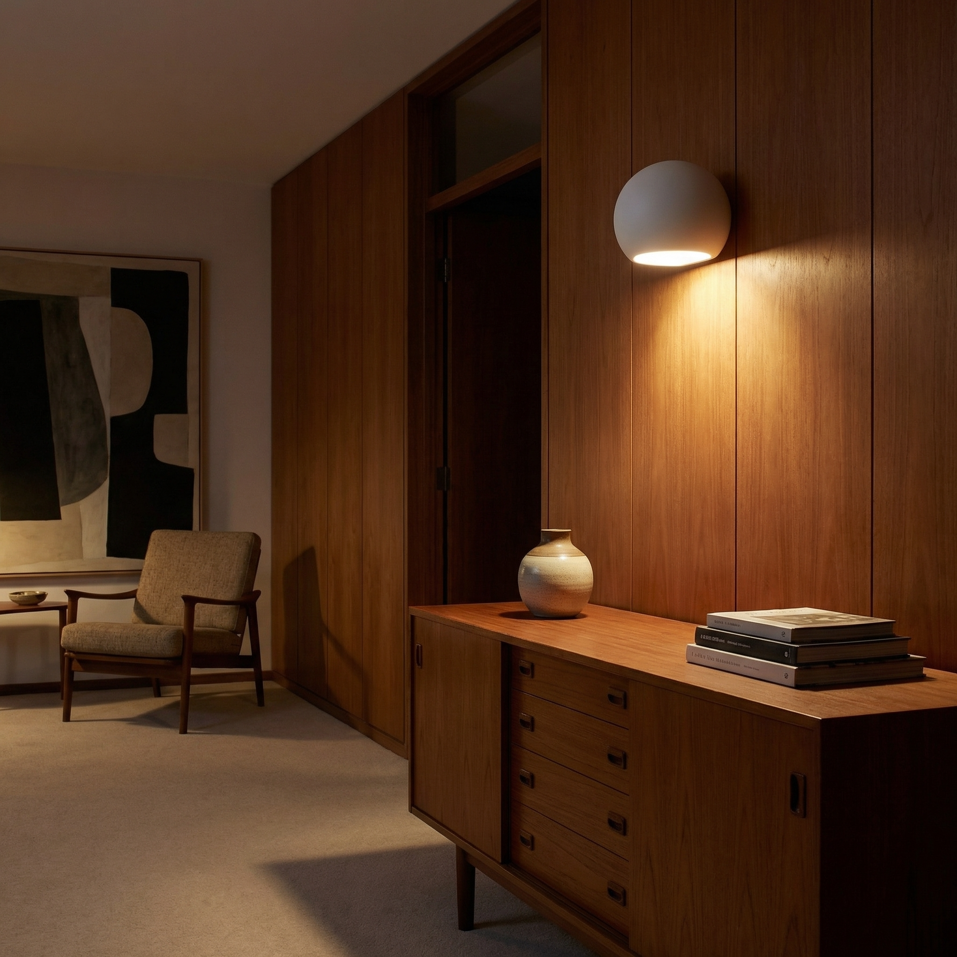 Applique murale céramique blanche moderne – Modèle Auroleia