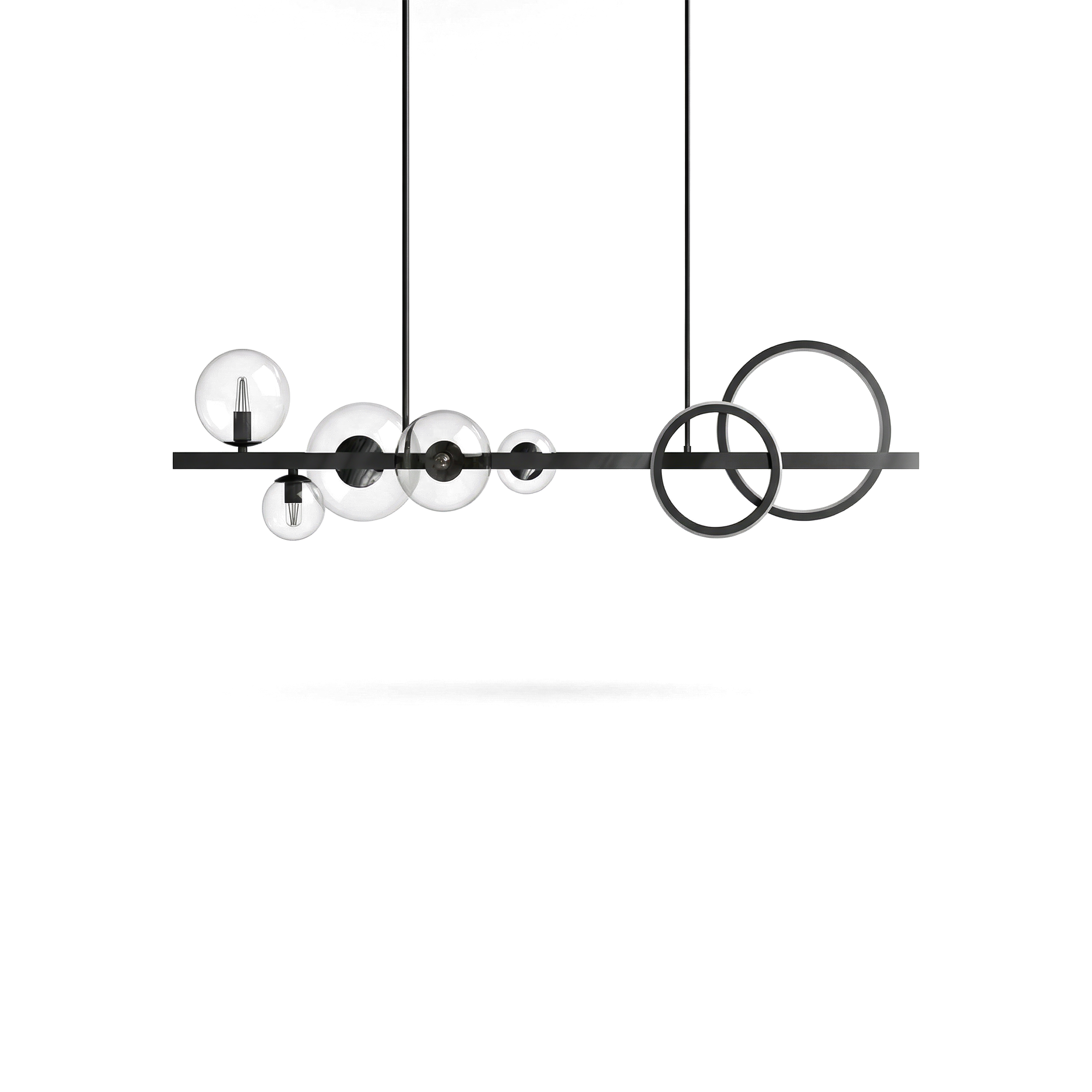 Hedendaagse hanglamp in Legering voor Woonkamer – Halura