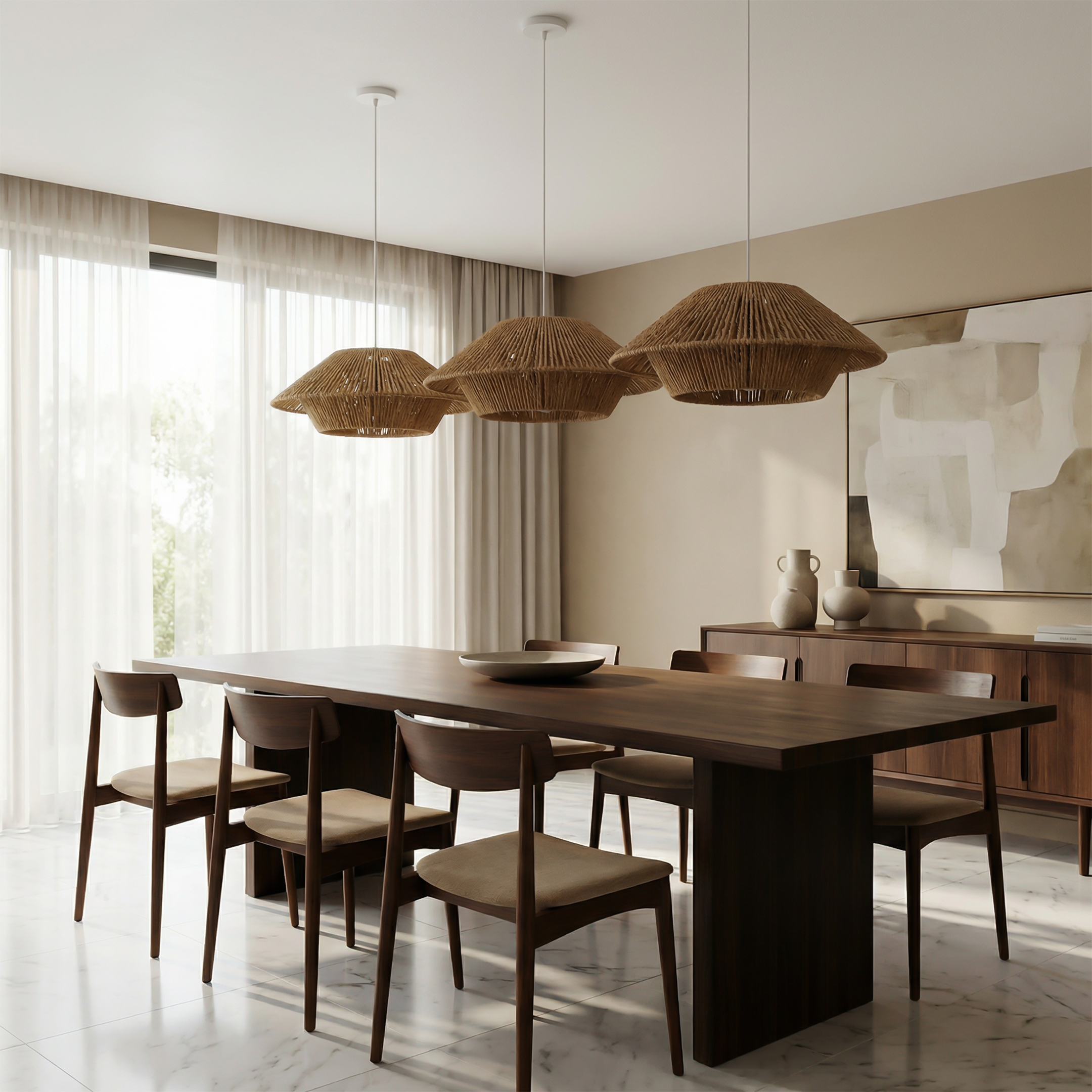 Japanse hanglamp met authentieke textuur – Shibumi