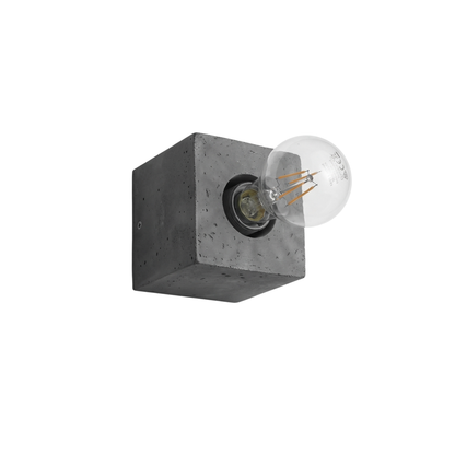 Minimalist gray concrete wall sconce – Arkanor