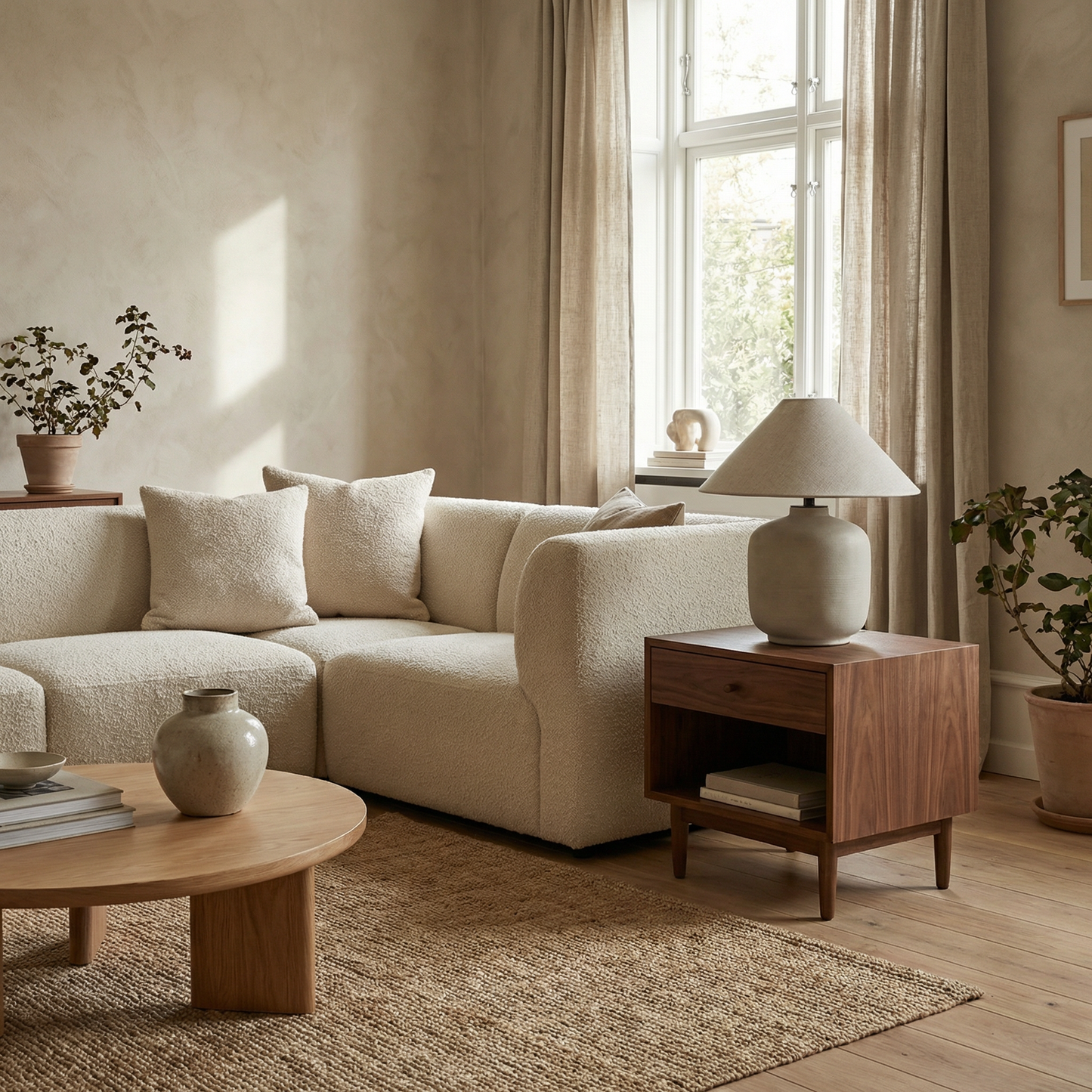 Keramieke Tafellamp Japanse Stijl voor Woonkamer – Zenara