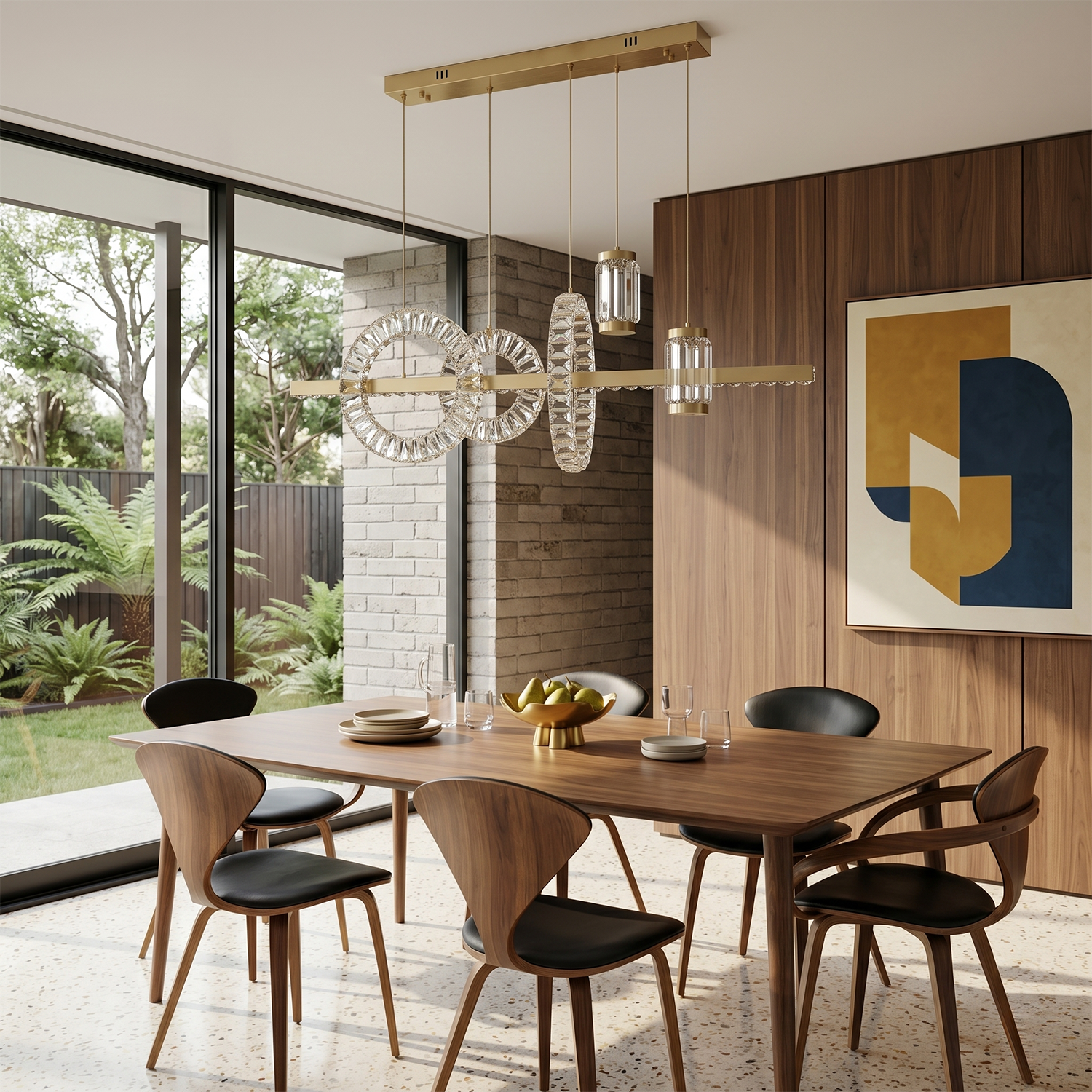 Lustre moderne en cristal pour salon – Cristarèner