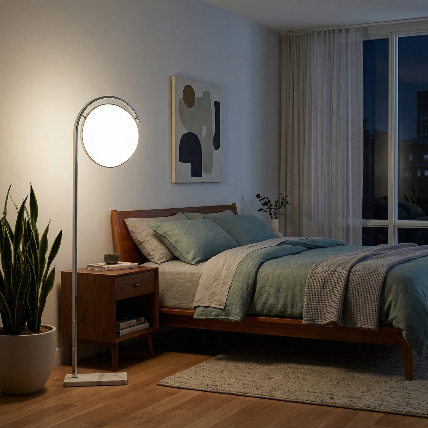 Moderne LED-staande lamp in ijzer voor woonkamers en slaapkamers – Deluzio