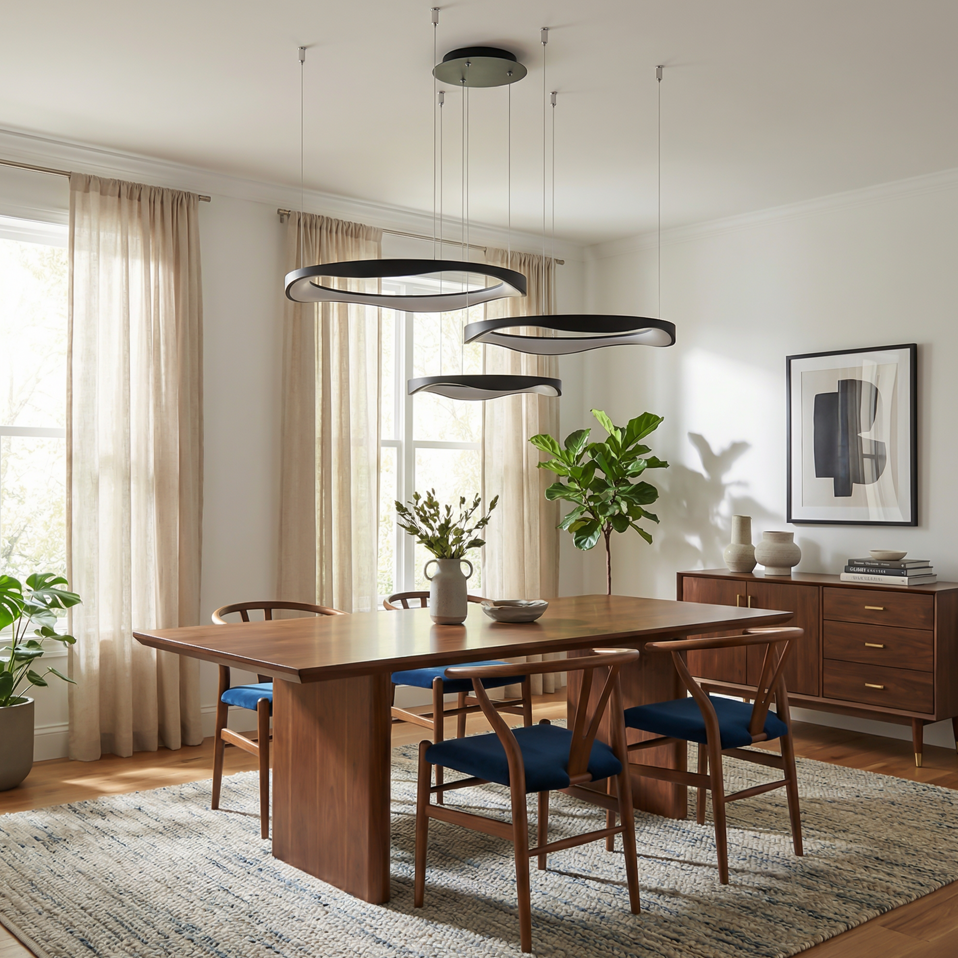 lustre Stratus vue ambiance | Luxarmonie