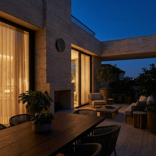 Luminaire Extérieur Noxéa vue ambiance | Luxarmonie