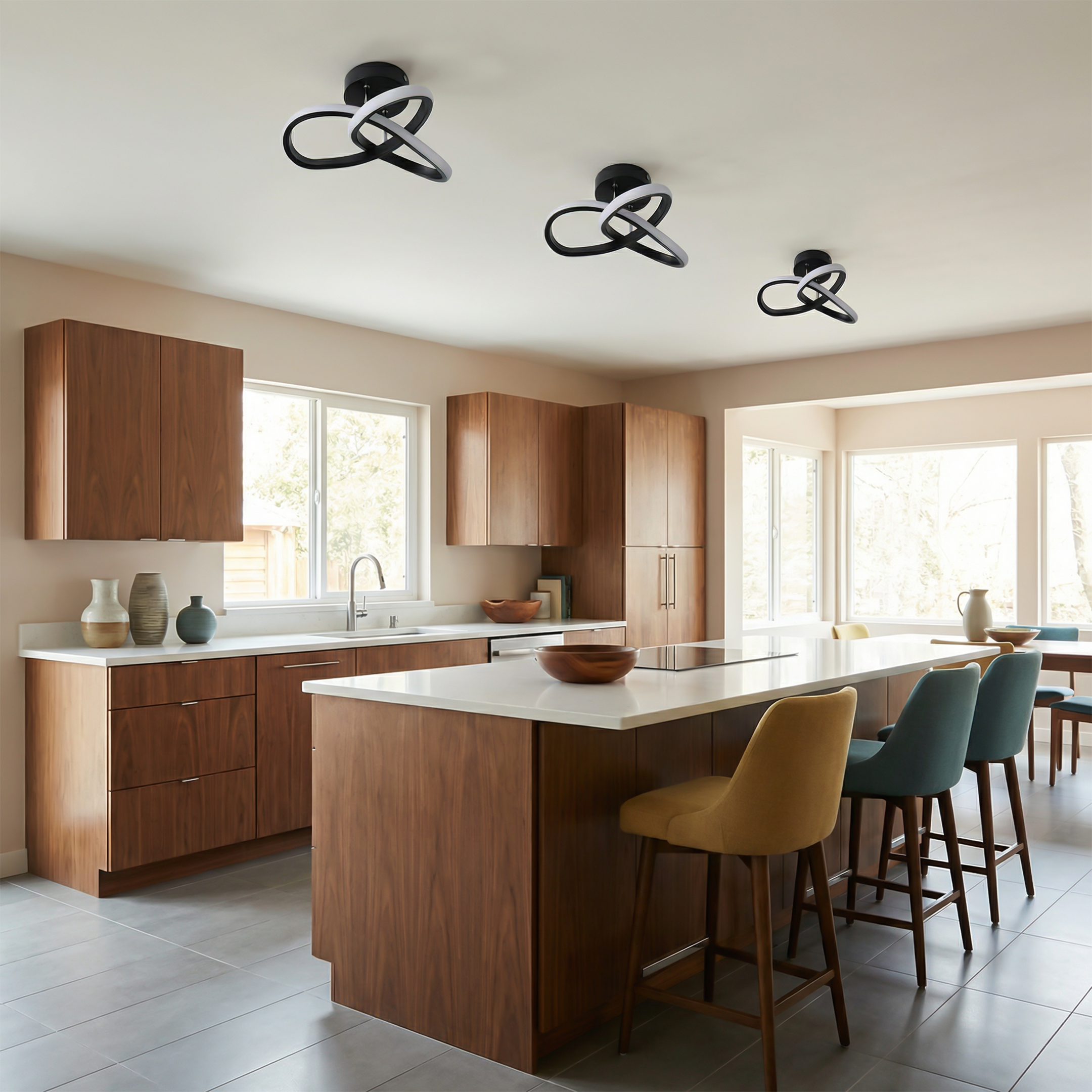 Geometrio Ceiling Light ambiance view | Luxarmonie