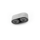 Minimalistische grijze betonnen plafondlamp – Varelios