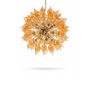 Orange Blown Glass Chandelier Sputnik Style – Dandelionis