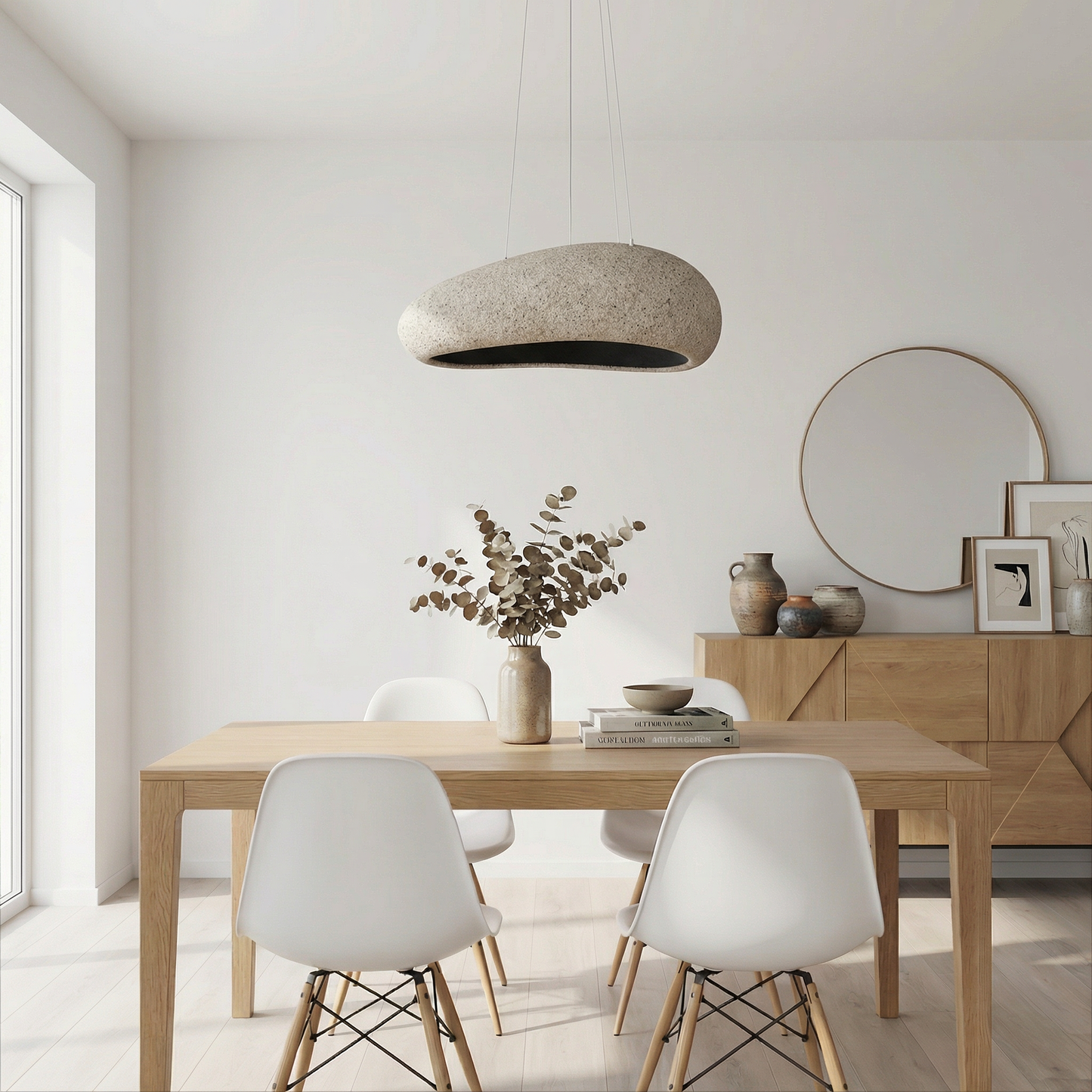 Noordische Minimalistische Hanglamp voor Eetkamer – Célanor