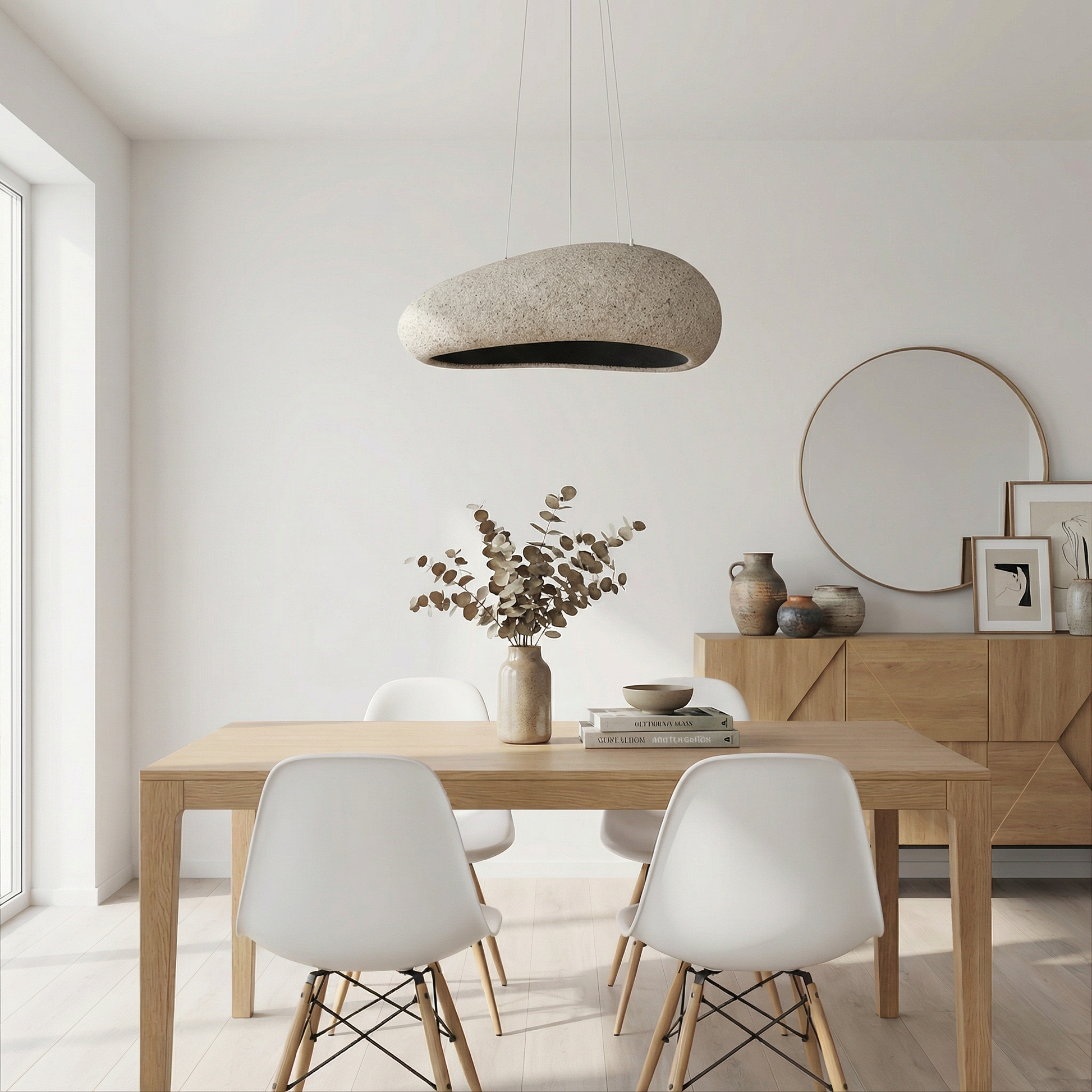 Noordische Minimalistische Hanglamp voor Eetkamer – Célanor