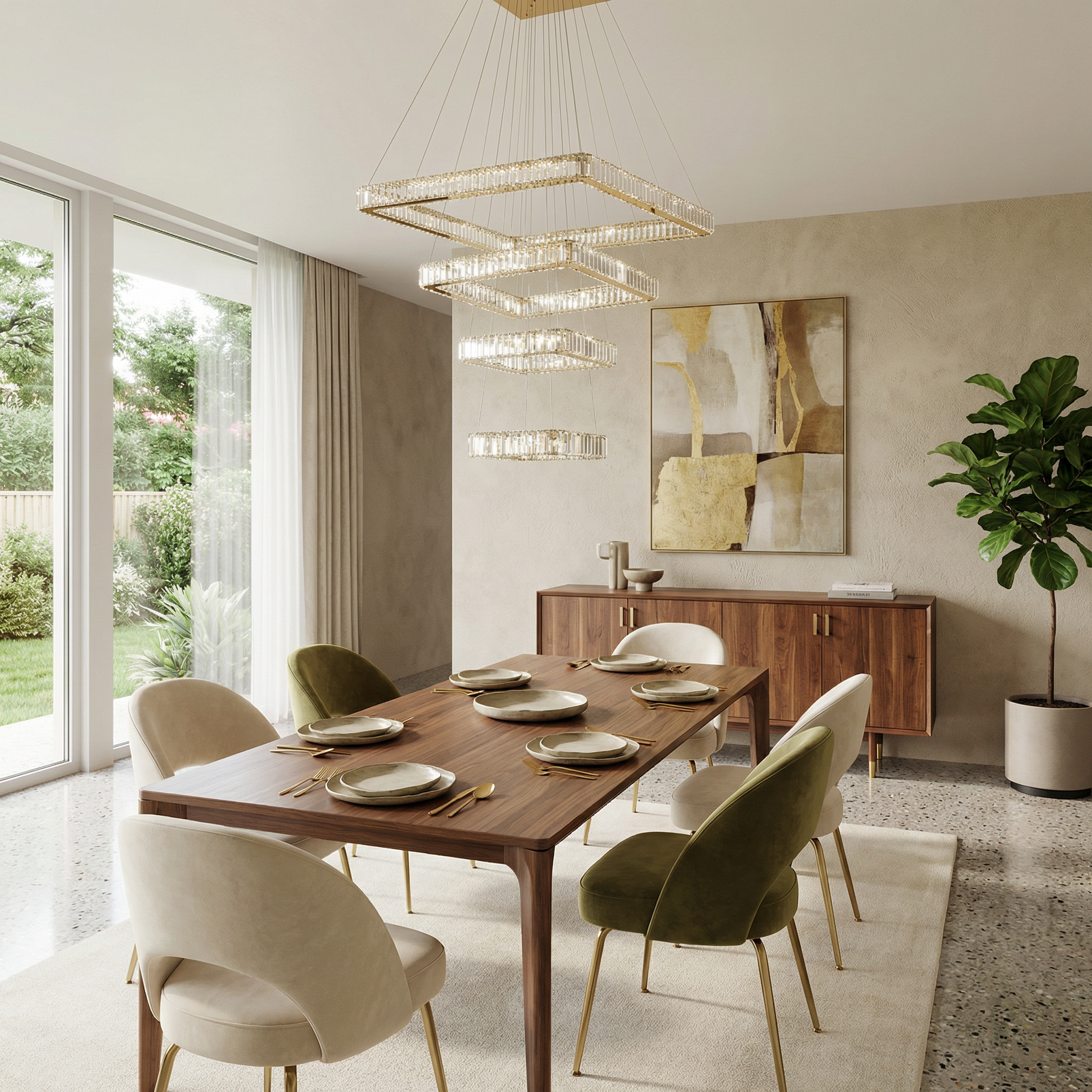 Lustre Cristarve vue ambiance | Luxarmonie