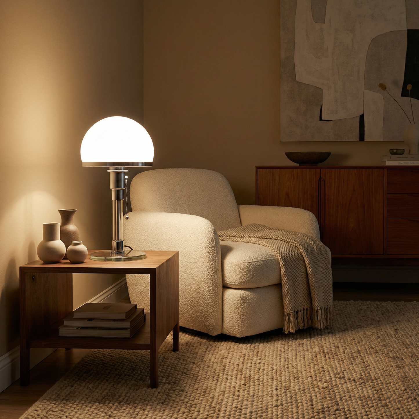 Bureaulamp Nordic Design in glas en metaal – Orinox