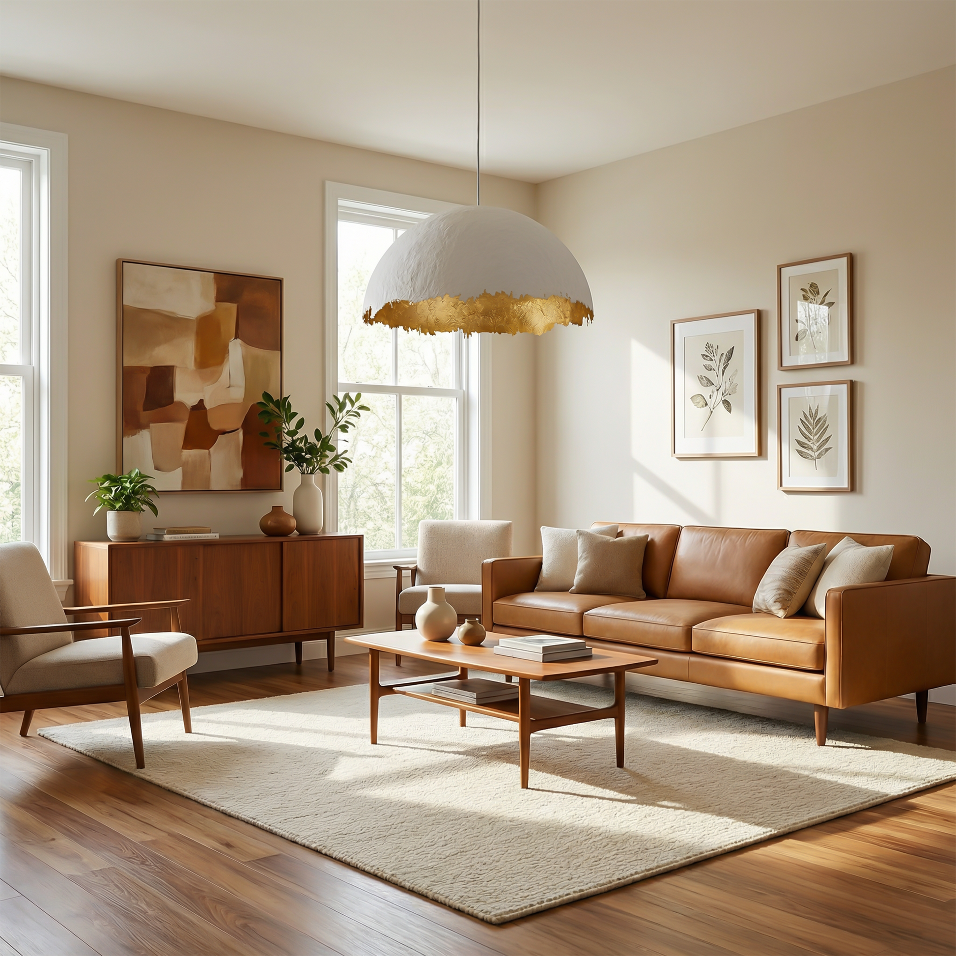 Suspension Lueur Écarlate vue ambiance | Luxarmonie