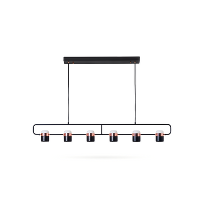 Suspension Métal Noir LED Design Moderne – Juriane