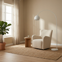 Lampadaire Chrome Poli LED Dimmable – Tripotys