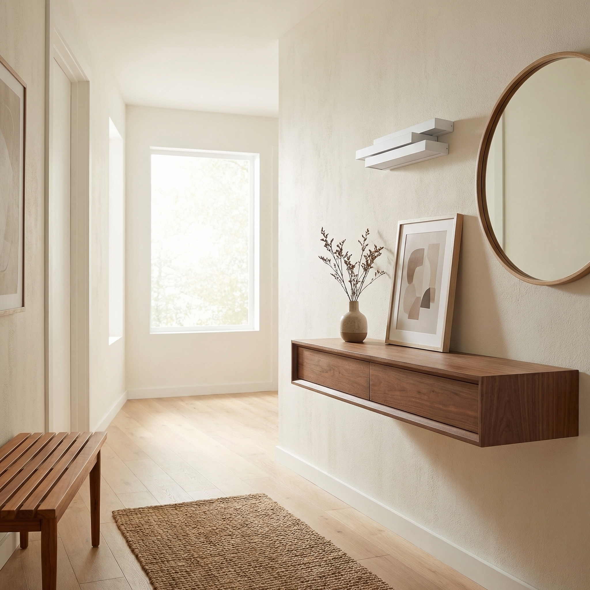 Modern white wall sconce design – Asterion