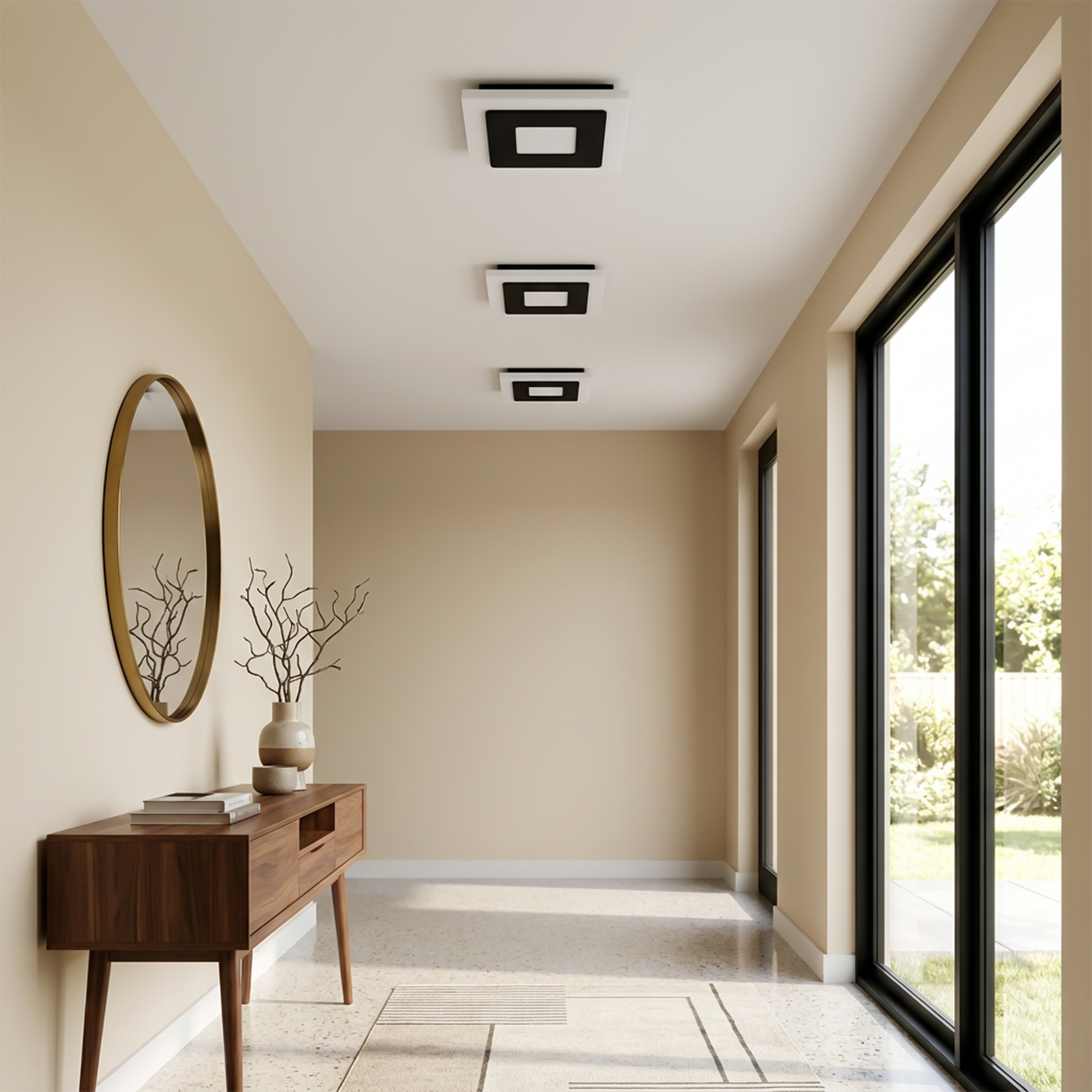 Plafonnier Quadrat vue ambiance | Luxarmonie