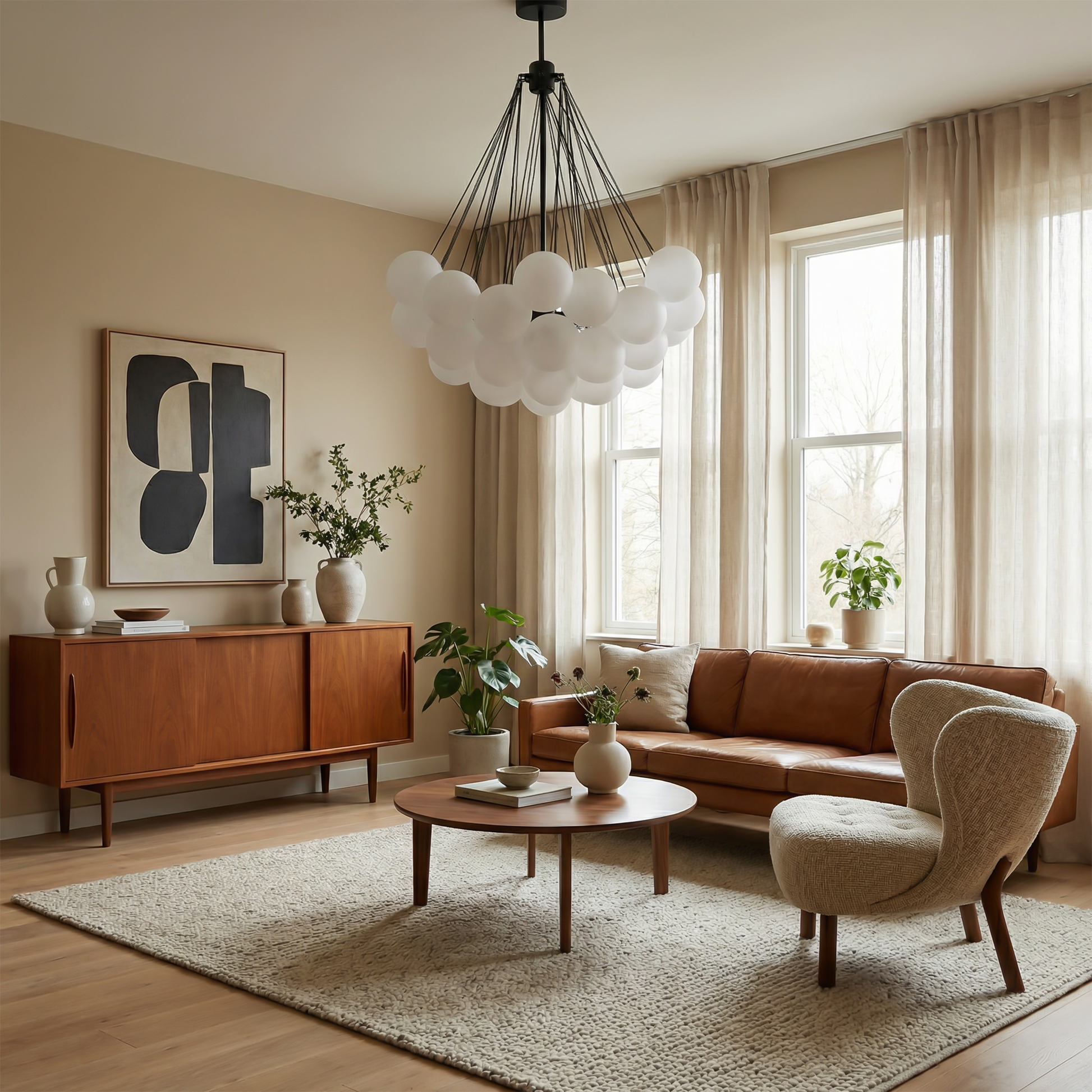 Suspension Hypnotique Orbe vue ambiance | Luxarmonie