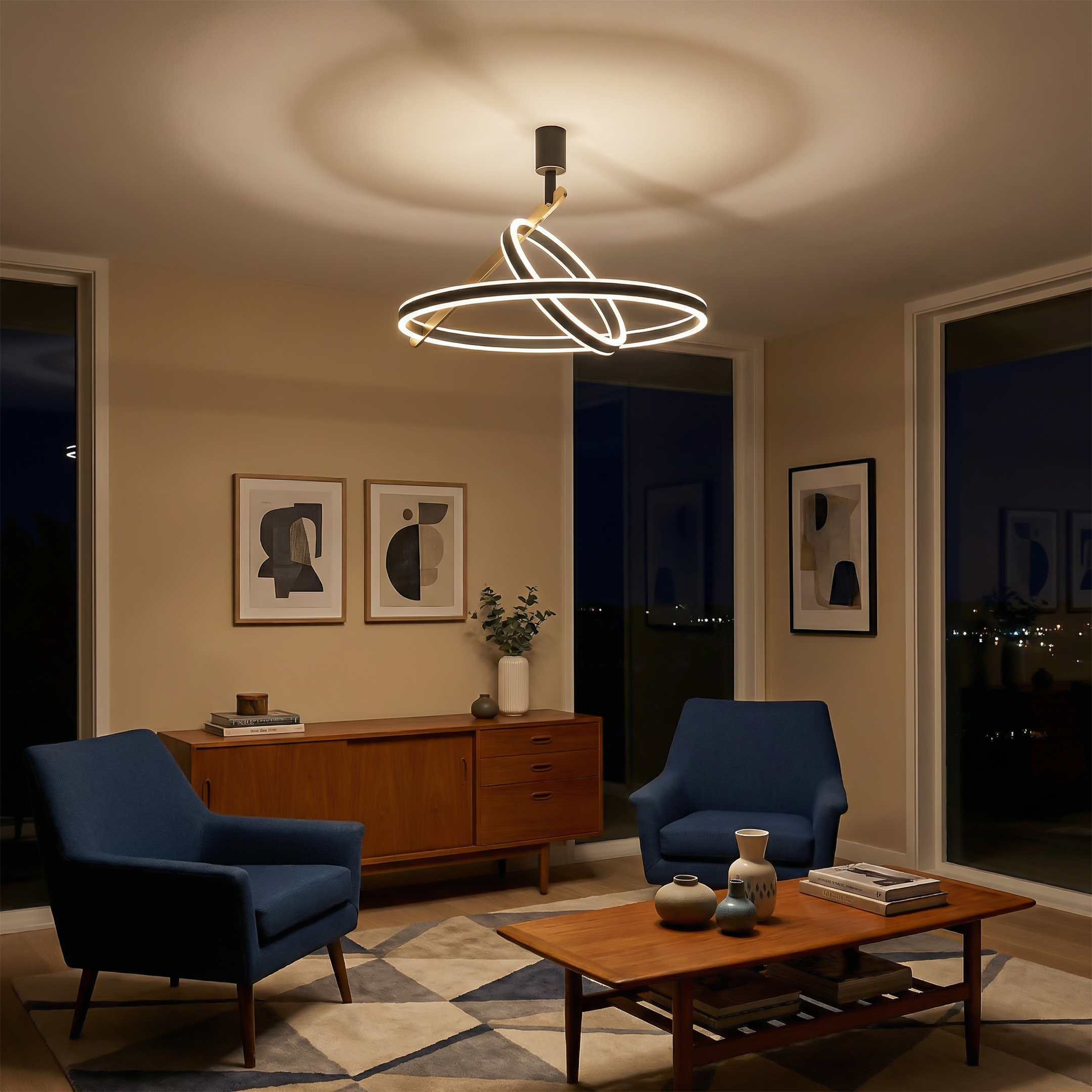 Circadia Ceiling Light Detail View | Luxarmonie