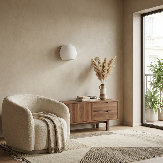 Applique murale céramique blanche moderne – Modèle Auroleia