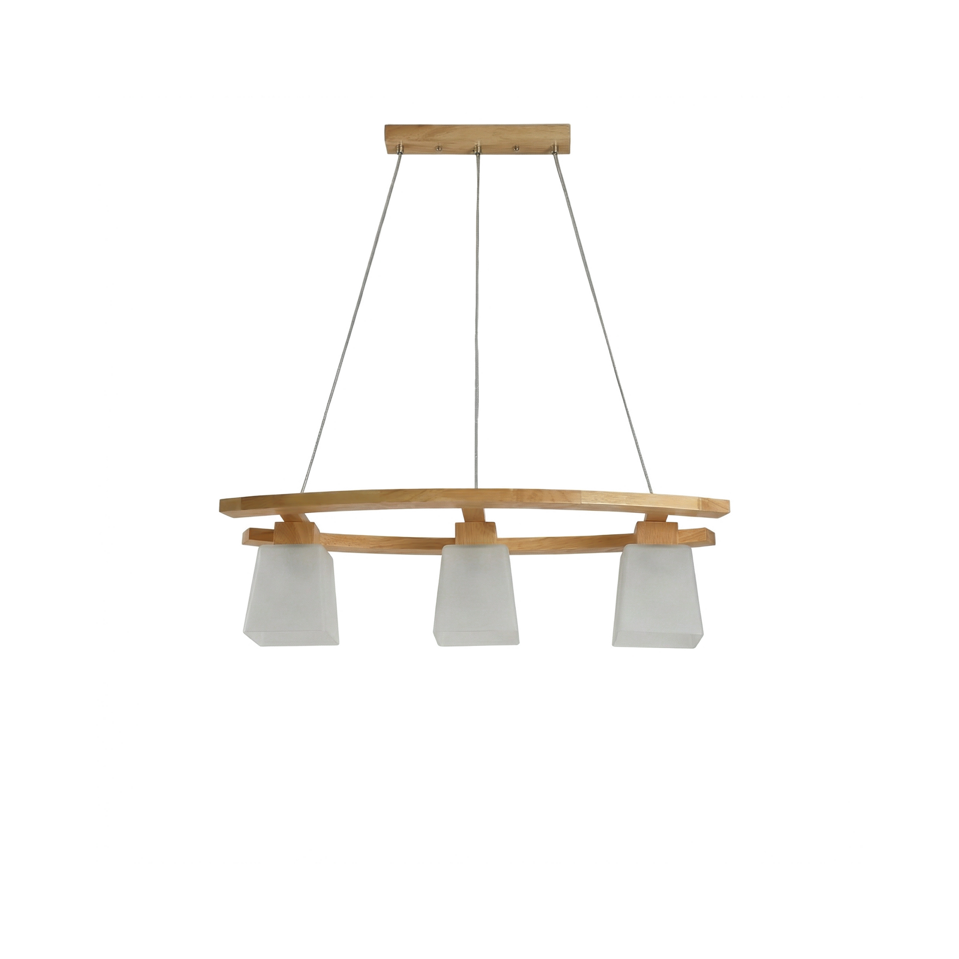 Hanglamp in hout moderne Japanse stijl – Senka