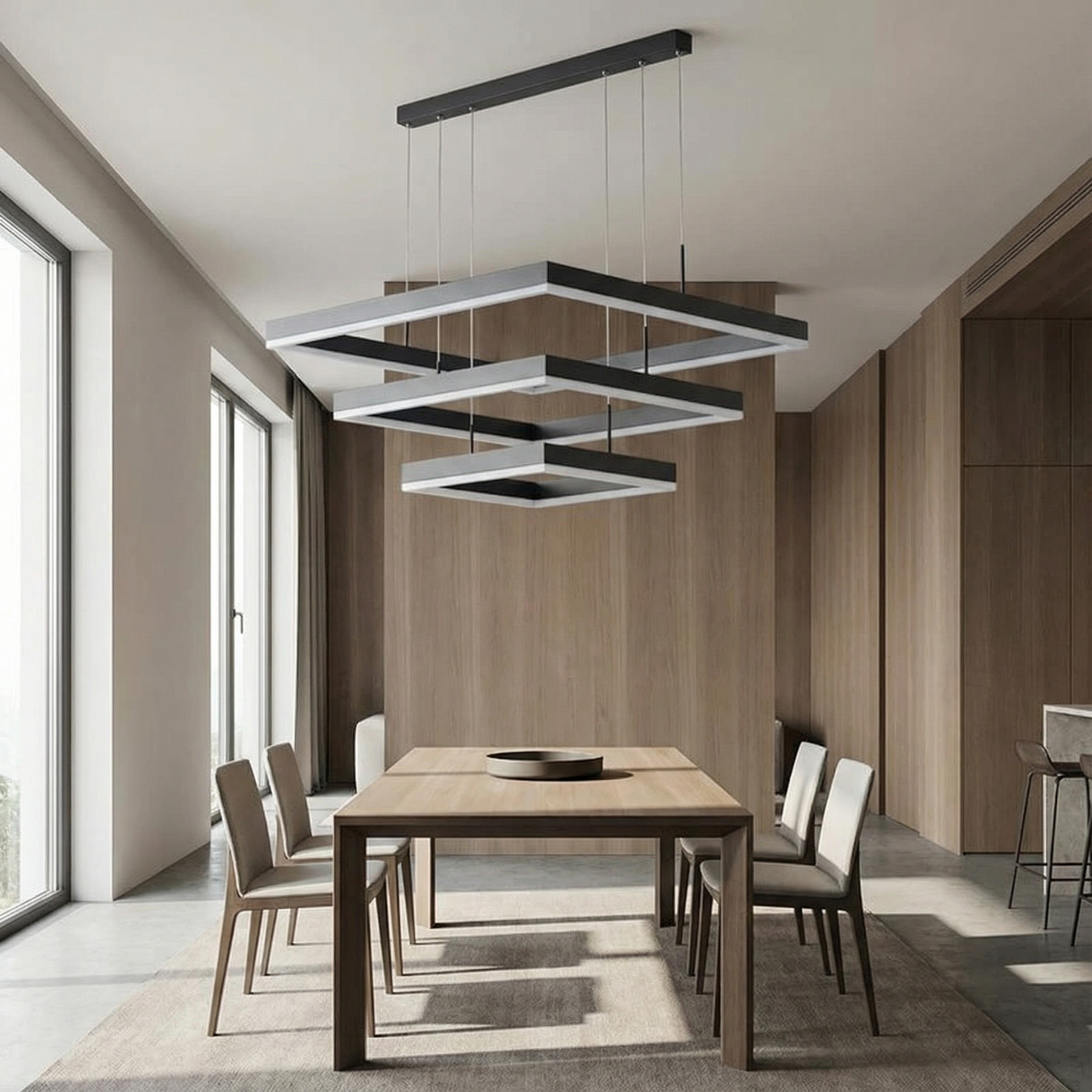 Moderne kroonluchter in legering voor eetkamer – Eclariana