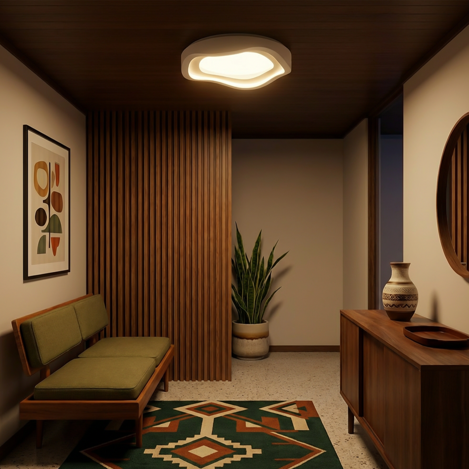 Contemporary Chic & Discreet Ceiling Light – Lyra