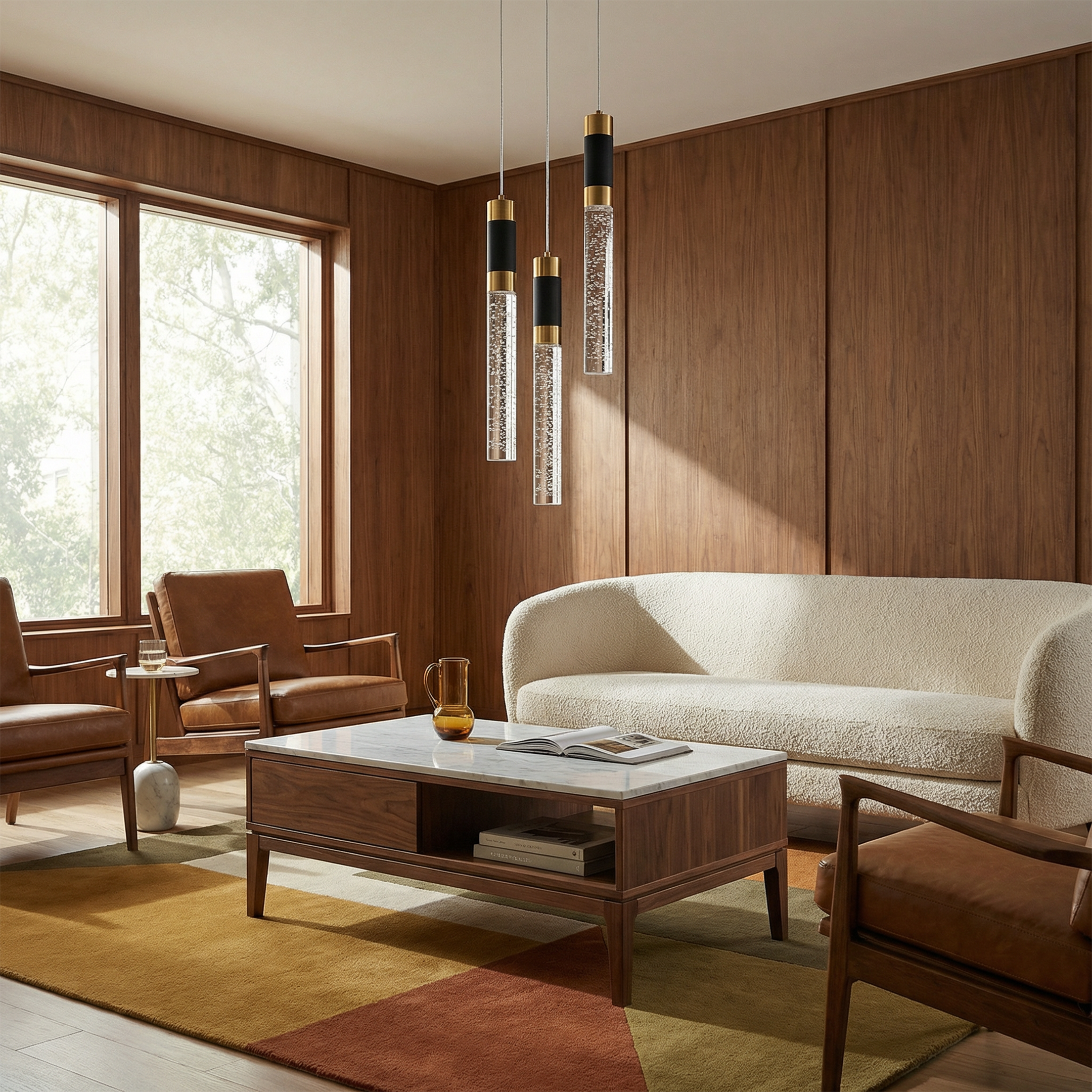 LED Hanglamp Binnenshuis Metallic Afwerking & Helder Diffuser – Zenithis