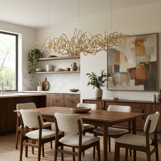 Suspension LED Style Épuré et Aérien pour Intérieur Contemporain – Sora