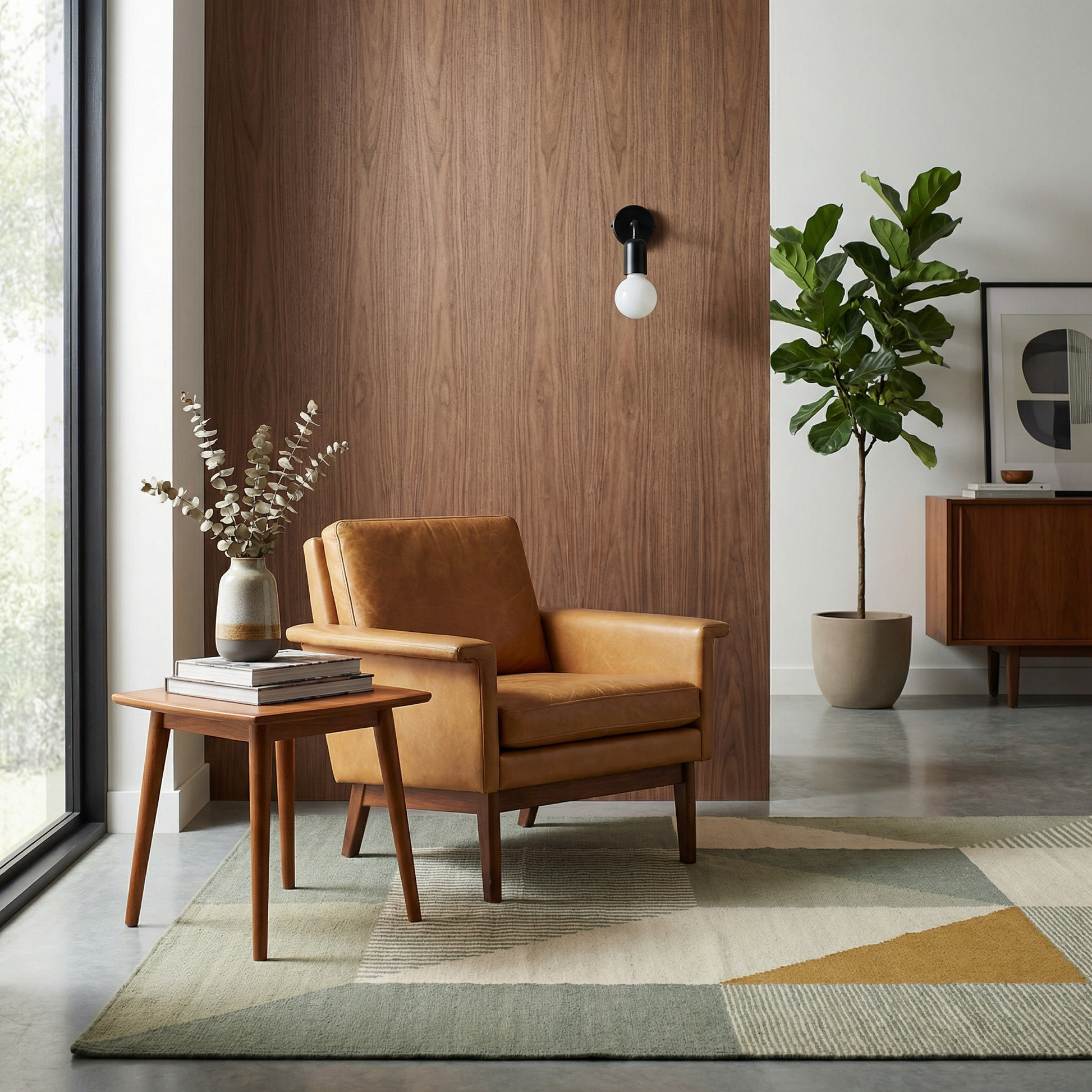 Zwarte industriële wandlamp woonkamer – Model Varello