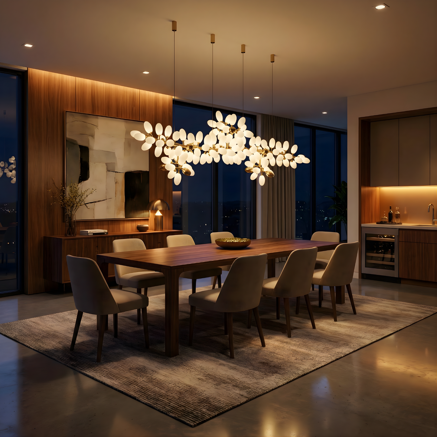 Moderne LED Hanglamp voor Woonkamer – Zénithrai