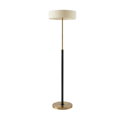 Vloerlamp in glas en hout voor woonkamer – Armonilleu