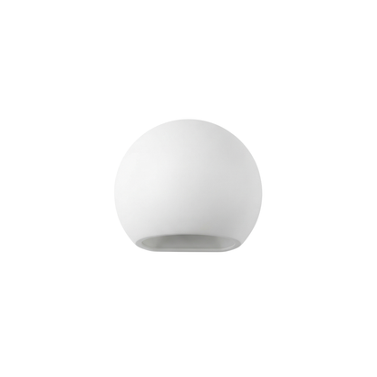 Modern white ceramic wall sconce – Auroleia