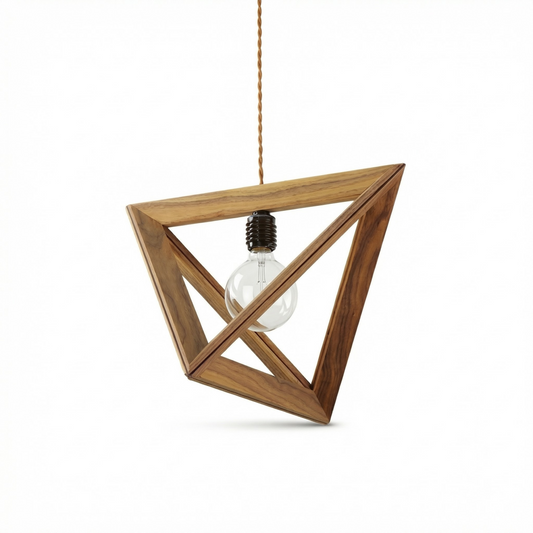 Hanglamp Gesneden Hout Art Déco – Lumysa