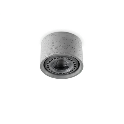 Plafonnier béton gris minimaliste salon – Modèle Orsyn