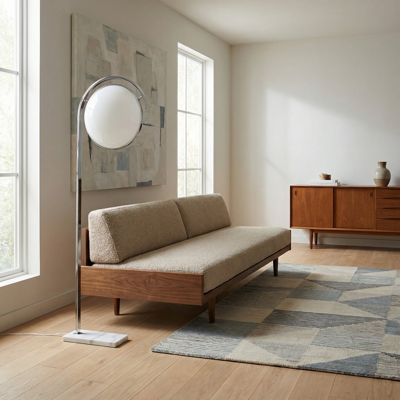 Lampe sur pied LED en fer moderne pour salons et chambres – Deluzio