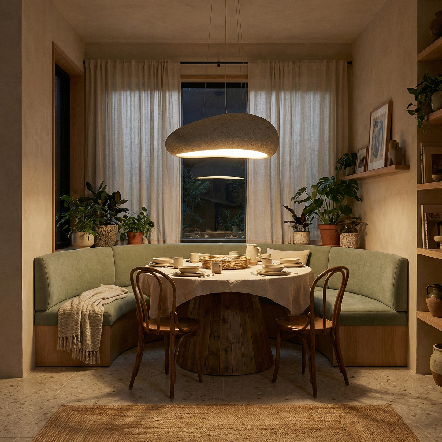 Noordische Minimalistische Hanglamp voor Eetkamer – Célanor