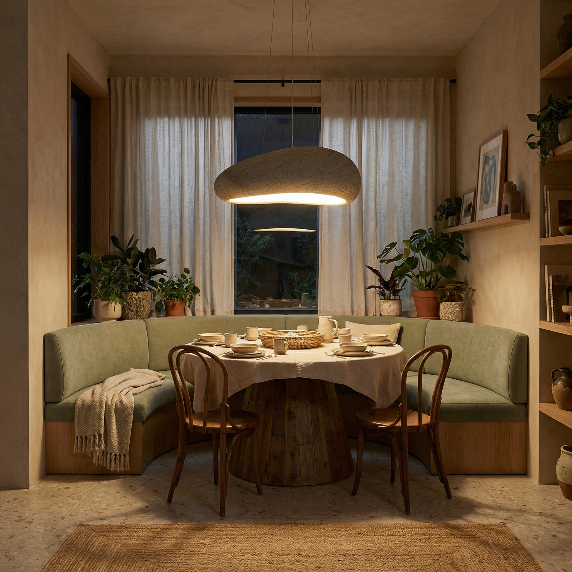 Noordische Minimalistische Hanglamp voor Eetkamer – Célanor