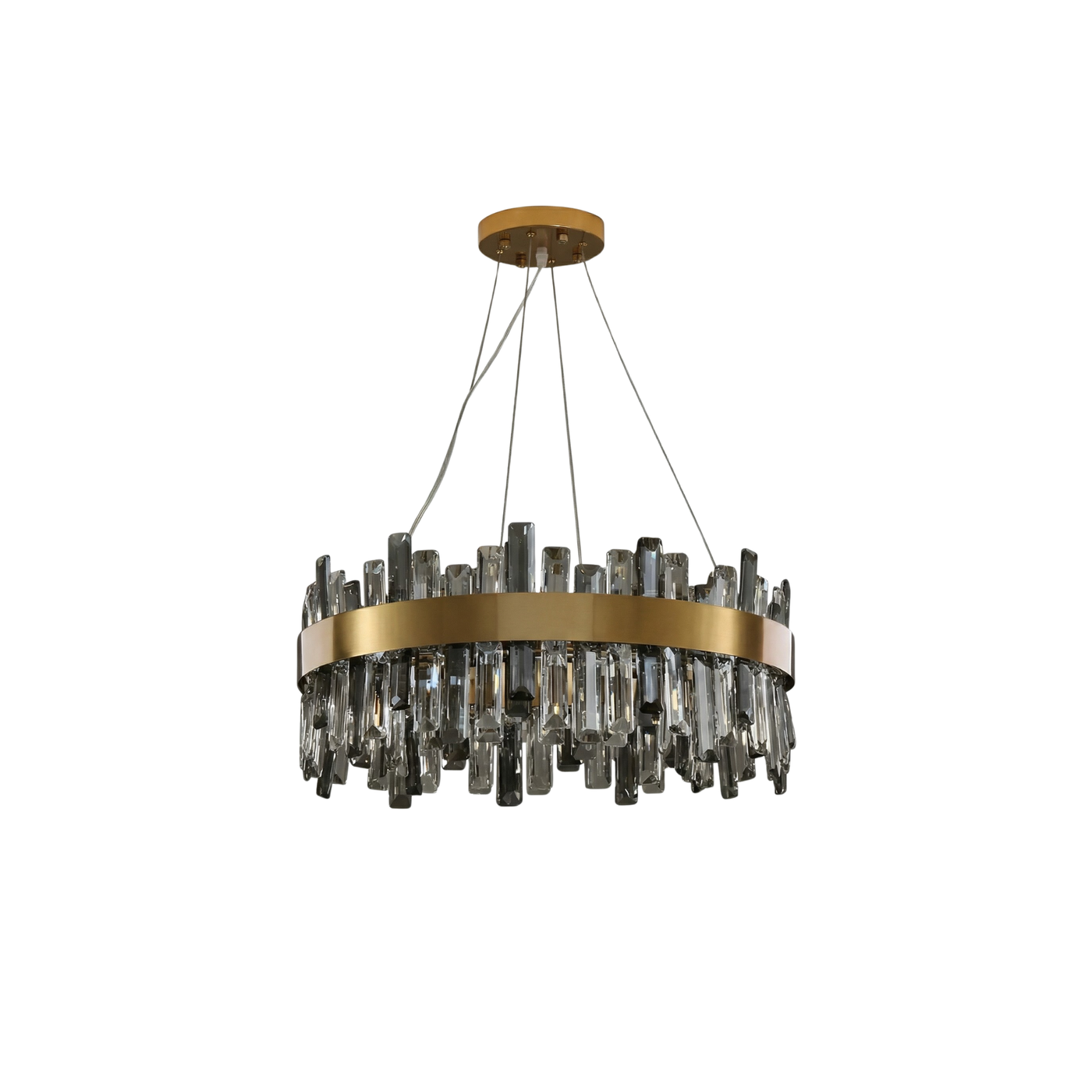 Lustre Circulaire Or Cristal Haute Brillance Design Royal – Vella