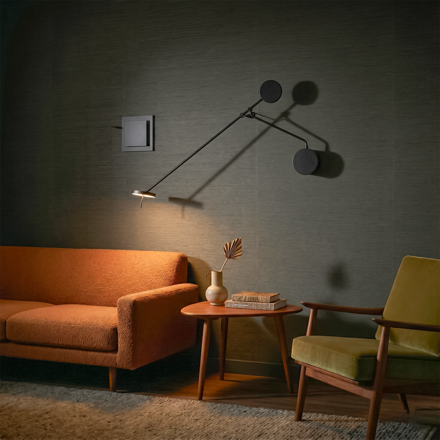 Applique Murale Noire en Métal pour Chambre et Bureau – Oréclaire